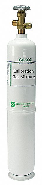 Calibration Gas: Air, Disposable, +/-5% Accuracy, C2H4, Calibration Gas, Calibration Gas