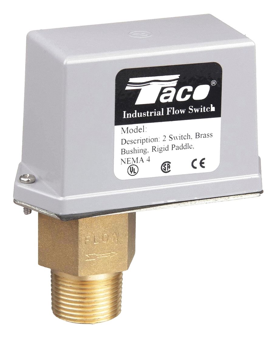 TACO, Paddle, 1 in For Pipe Size, Flow Switch 29YM36IFS01BR1 Grainger