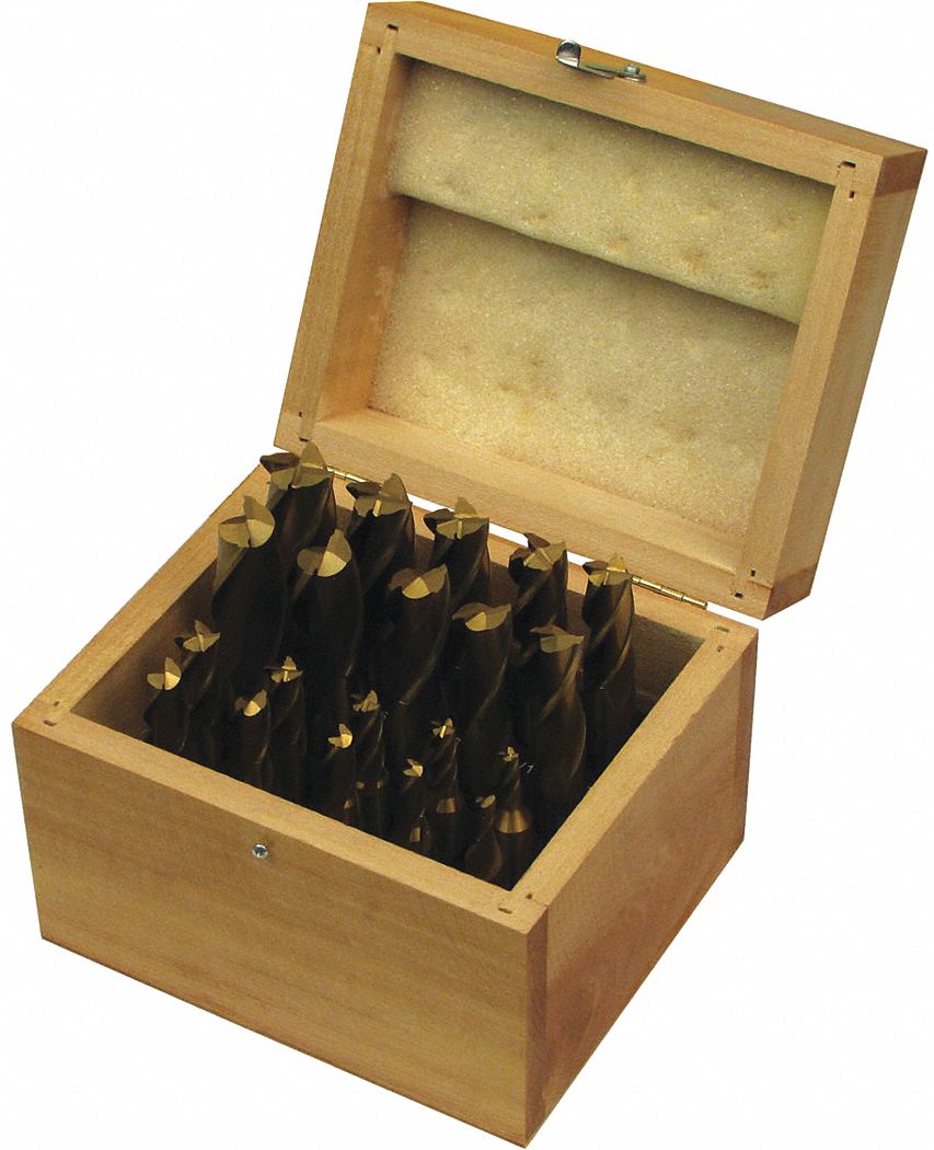 PC Tin Coated Single End Mill Set