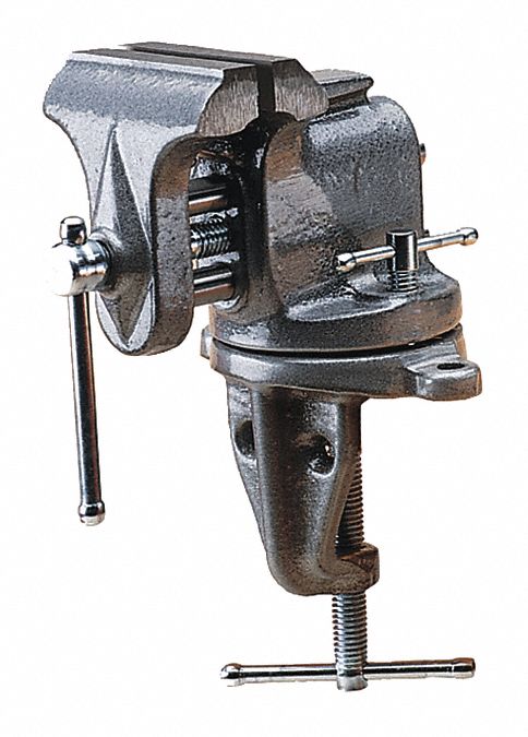 29YW78 - Bench Vise Clamp-On Base 3IN Jaw 