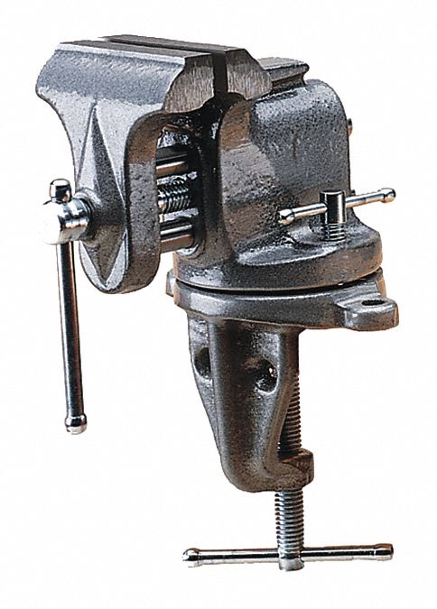 COMBINATION VISE, STANDARD-DUTY, ENCLOSED, 3 IN JAW FACE W, 3 IN MAX JAW OPENING, SMOOTH, ⅜ IN