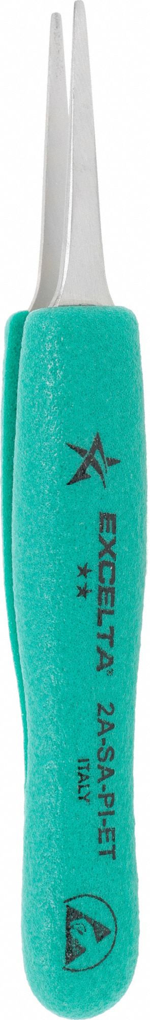 Tweezers: Stainless Steel, Point, Straight Tip