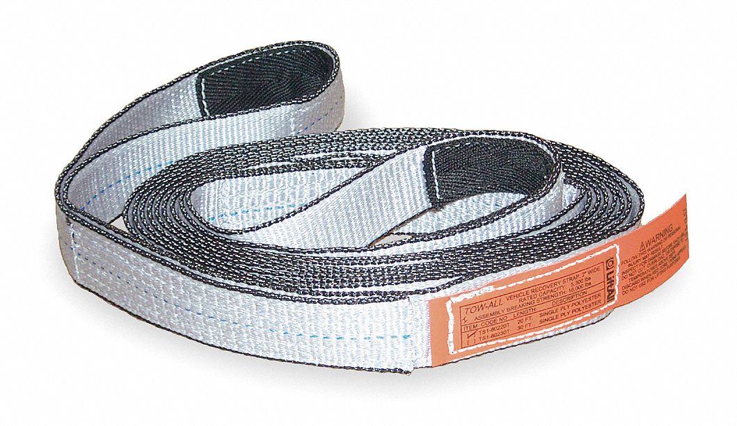 LIFTALL Strap, Vehicle Recovery, Rated 5300Lb 2A182TS1802TX20