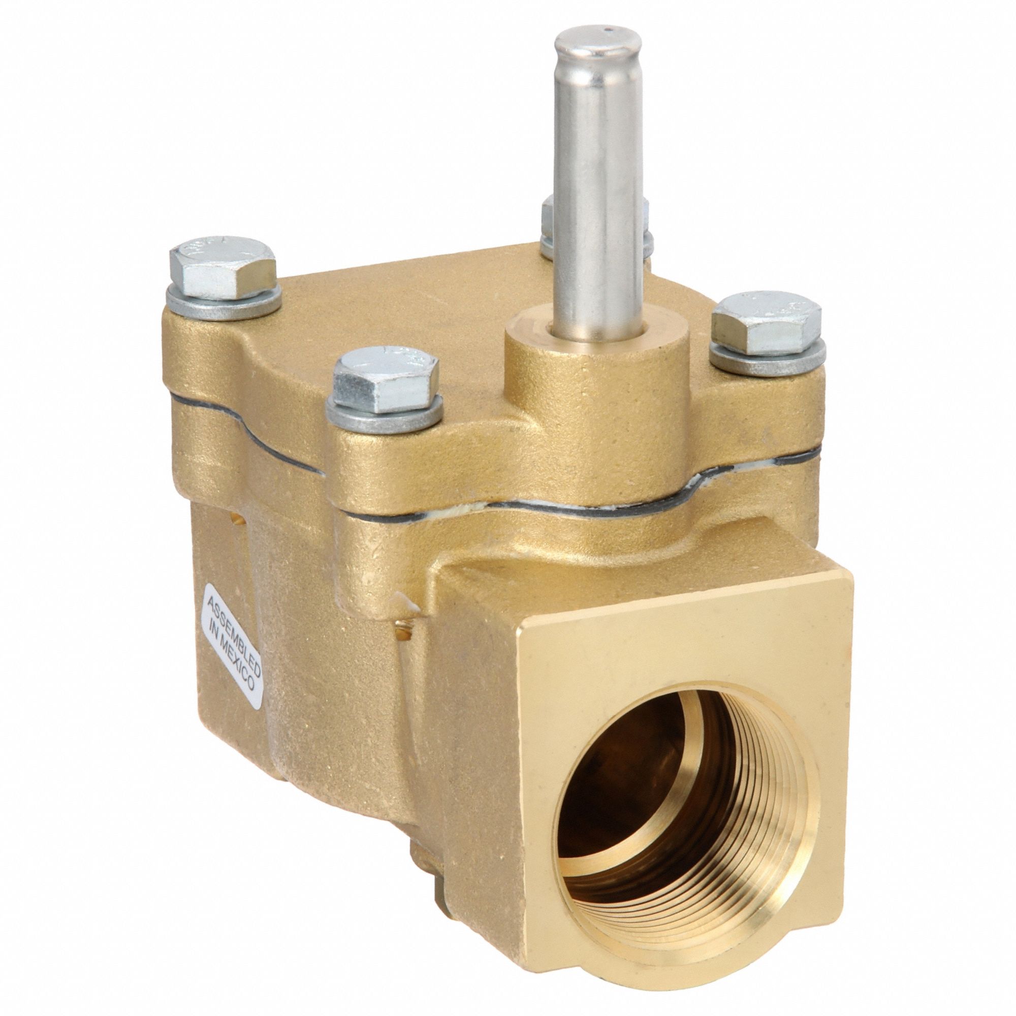 SOLENOID VALVE BODY: 2-WAY, NORMALLY CLOSED, 1¼ IN PIPE SIZE, BRASS BODY, EPM SEAL