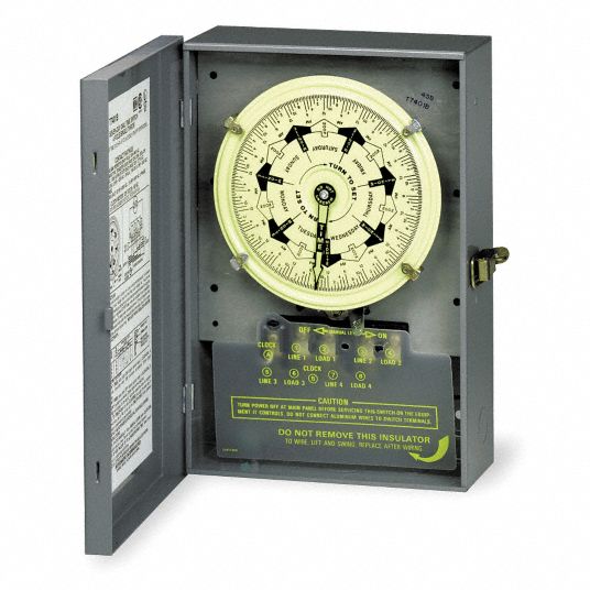 INTERMATIC Electromechanical Timer, 125V AC Voltage, 40 A Amps, Steel