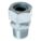 LIQUID TIGHT CORD CONNECTOR, STEEL, ½ IN MNPT, 0.22 IN TO 0.42 IN, SILVER