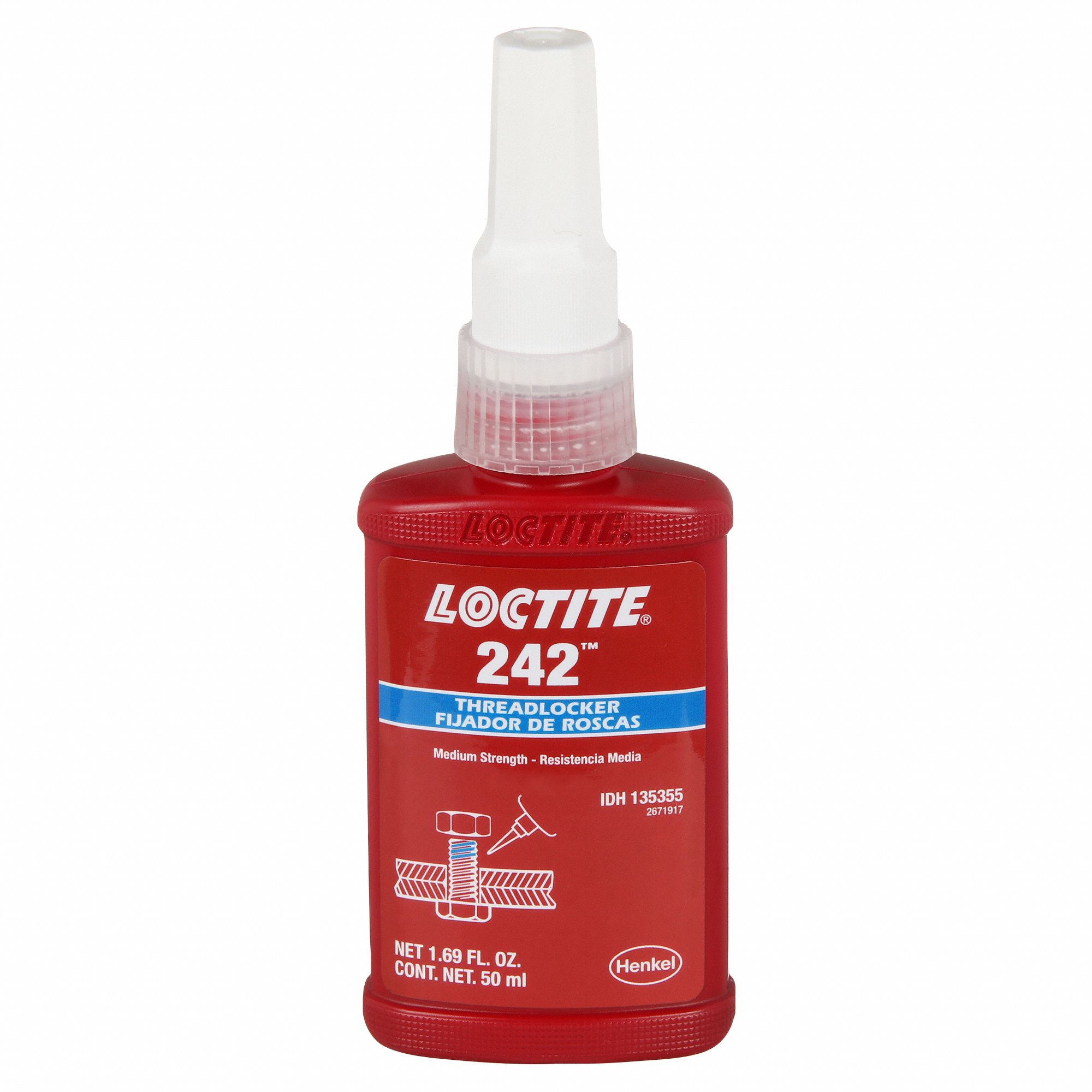 Bitter Man Select Henkel Loctite 242 Threadlocker Anaerobic Adhesive Blue 250 mL Bottle