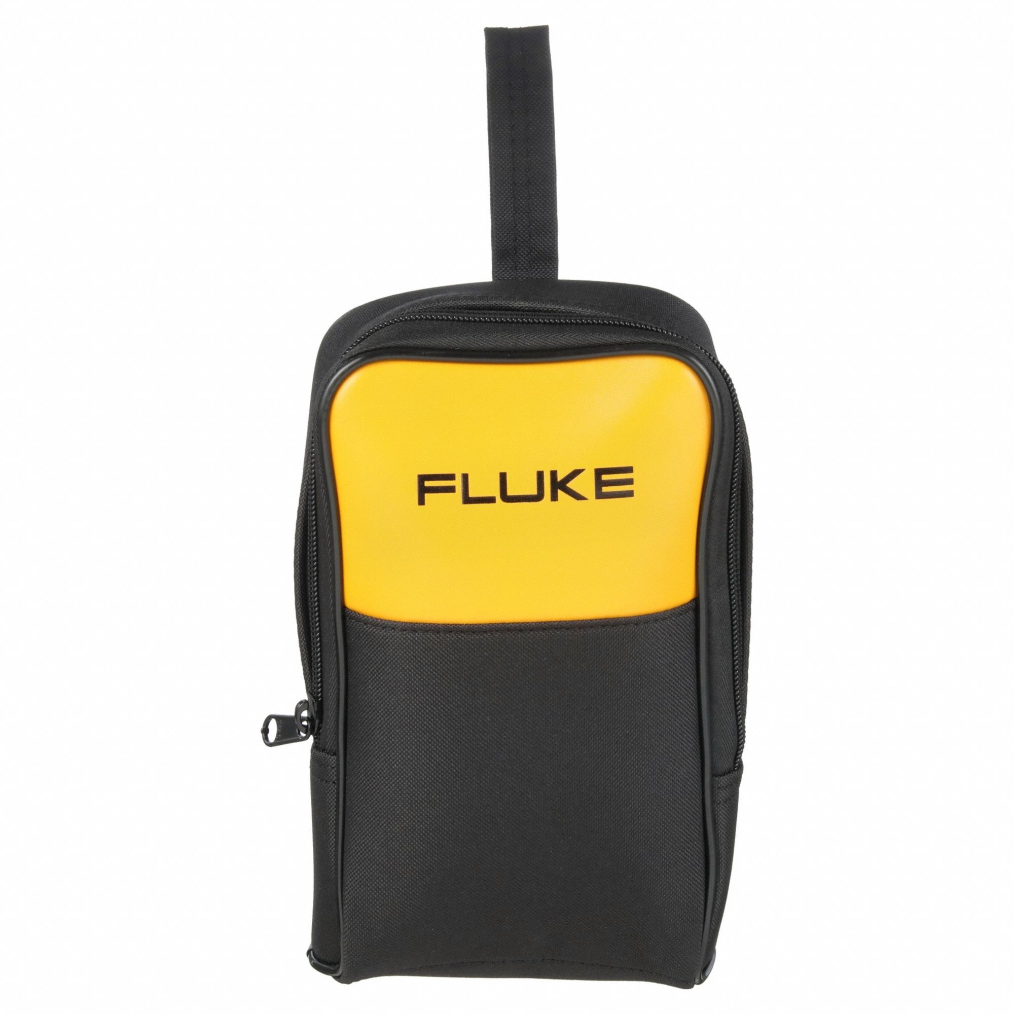 FLUKE Carrying Case: Polyester, Black/Yellow, Belt Loop Included,  Weather-Resistant Zipper