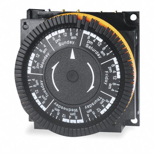 Electromechanical Timer 7 day Nominal Max. Time Setting, Steel