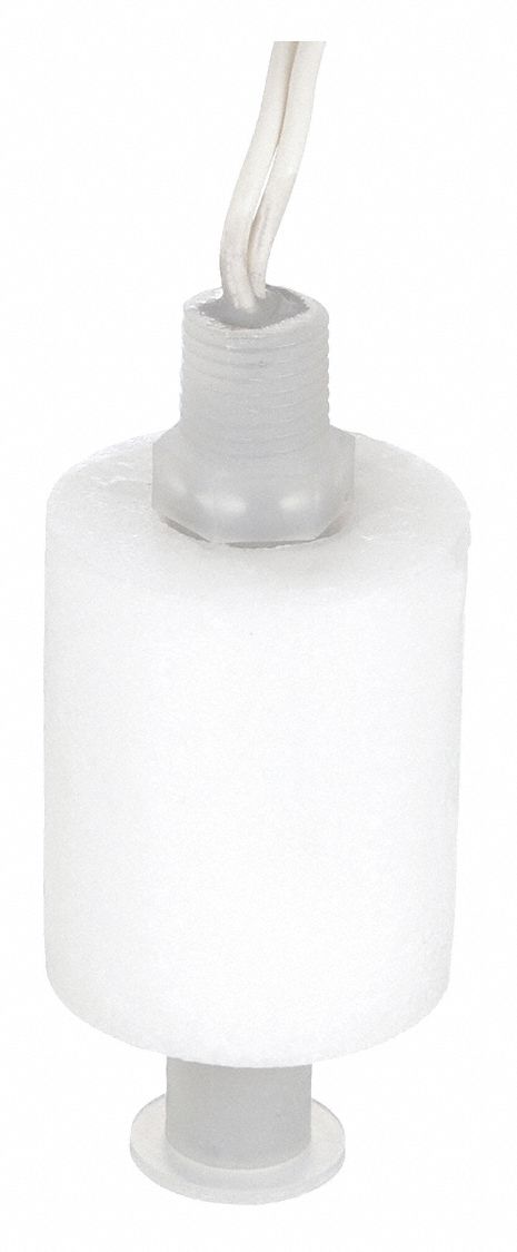 Alternator Closed Liquid Level Switch: Selectable, SPST, Polypropylene