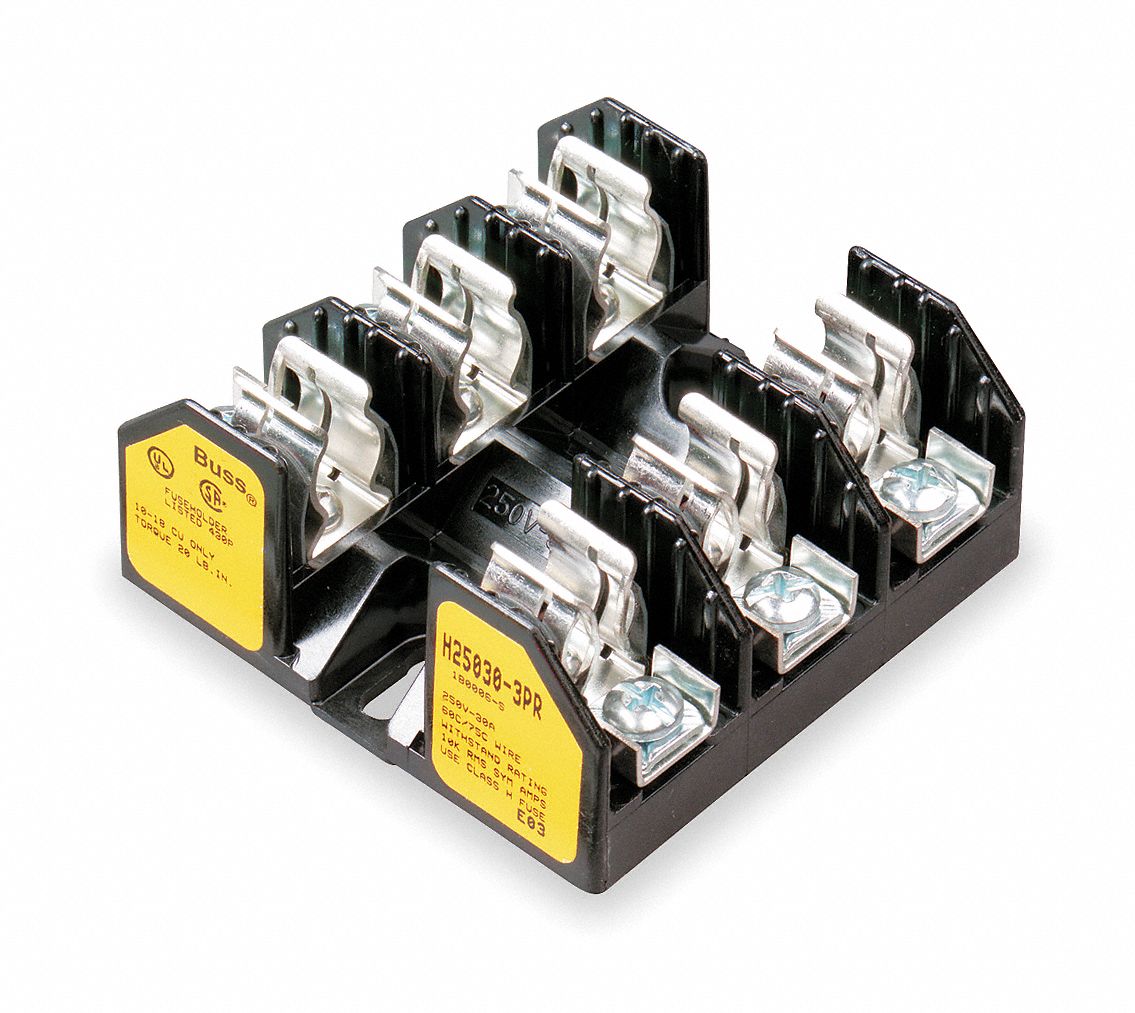 Fuse Block, Fuse UL Class H Grainger