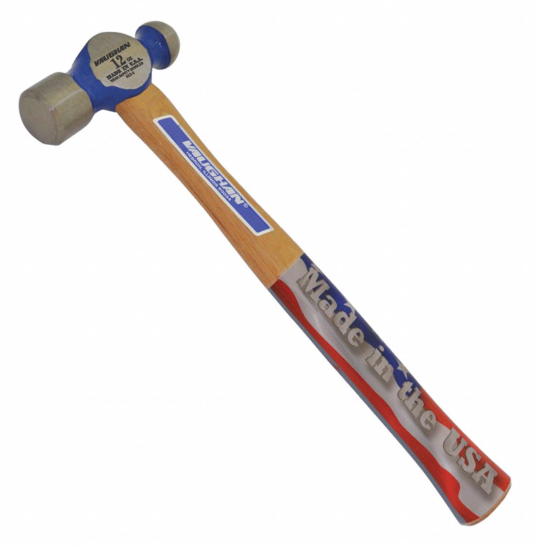 VAUGHAN BALL PEIN HAMMER,12 OZ,1 7/8 HEAD DIA - Ball Peen Hammers