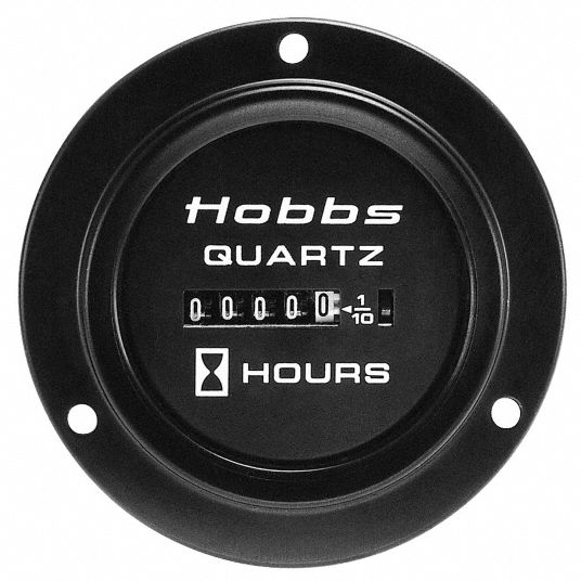 HOBBS Hour Meter, Electromechanical, Hours/Tenths Display Units, Number