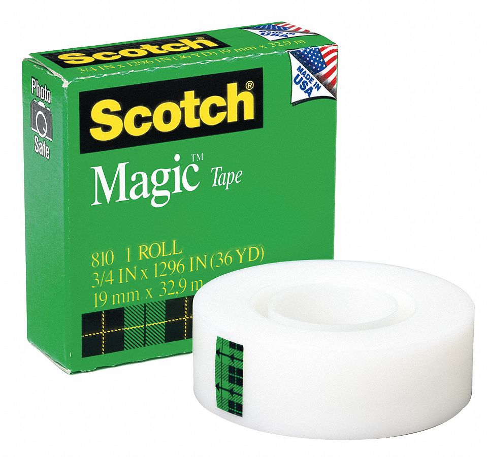 2A684 - Office Tape Transparent 3/4 In x 36 yd.