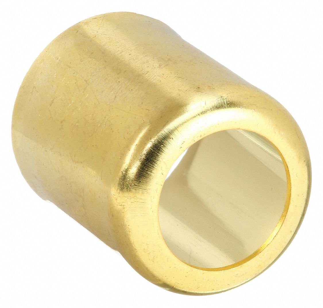 HOSE FERRULE, BRASS, 0.687 IN FITTING END ID, 0.85 IN HOSE END INSIDE DIA