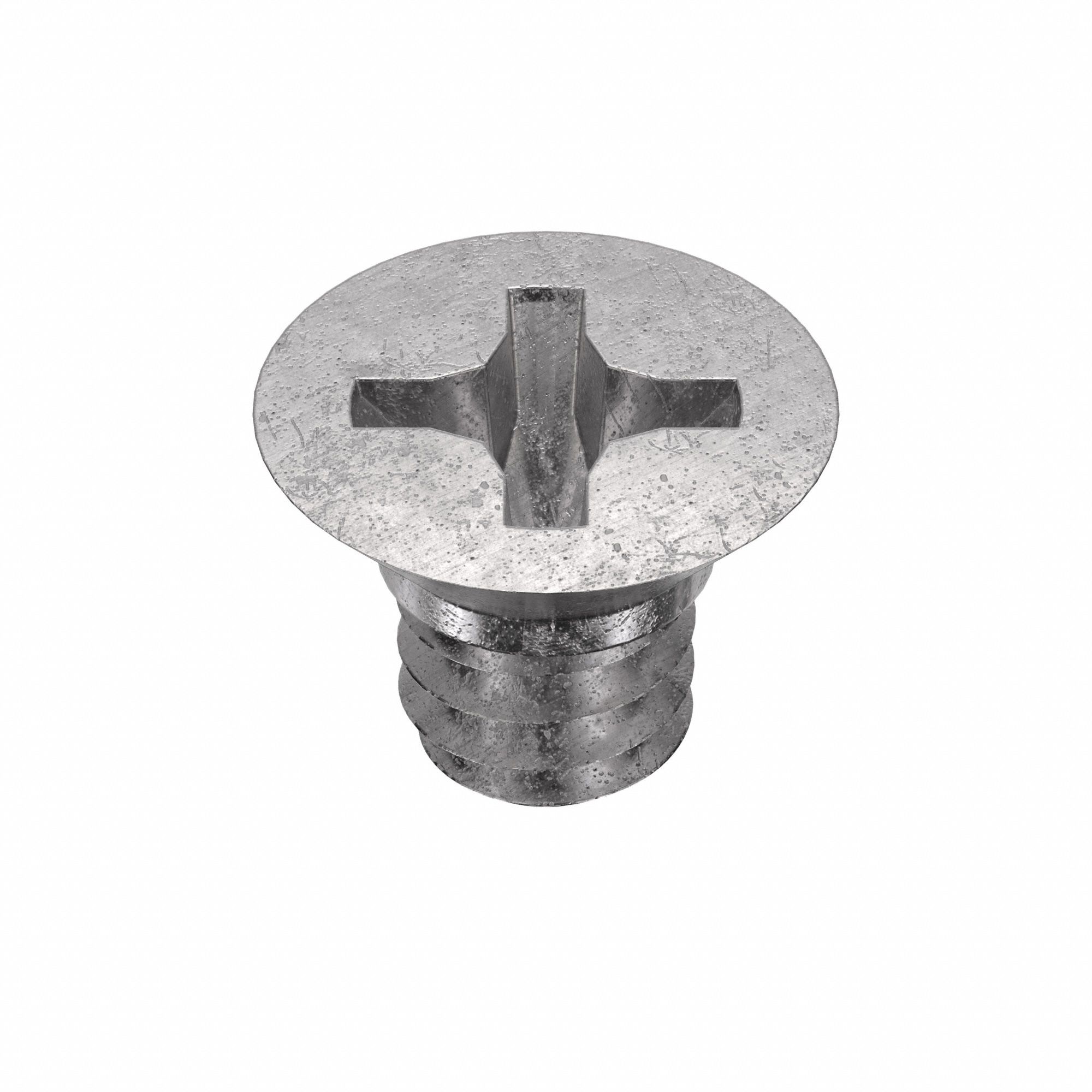 Machine Screw: #2-56 Thread Size, 1/8 in Lg, 18-8, Stainless Steel, Plain, Flat, Phillips, 100 PK