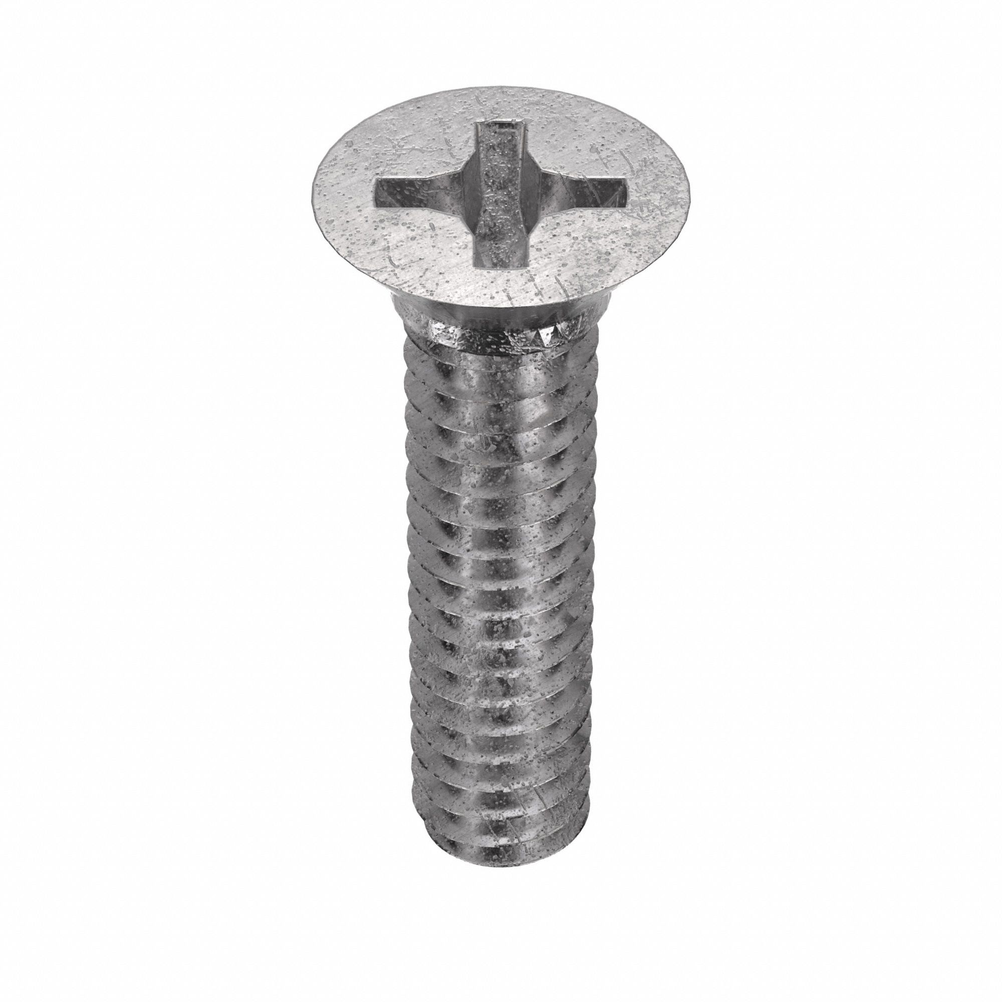 VIS DE MÉCANIQUE,NO6-32, 3/8PO L,INOX 18/8,LISSE, PLATE,CRUCIFORME,100PQ