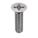 VIS DE MÉCANIQUE,NO4-40, 7/16PO L,INOX 18/8,LISSE, PLATE,CRUCIFORME,100PQ