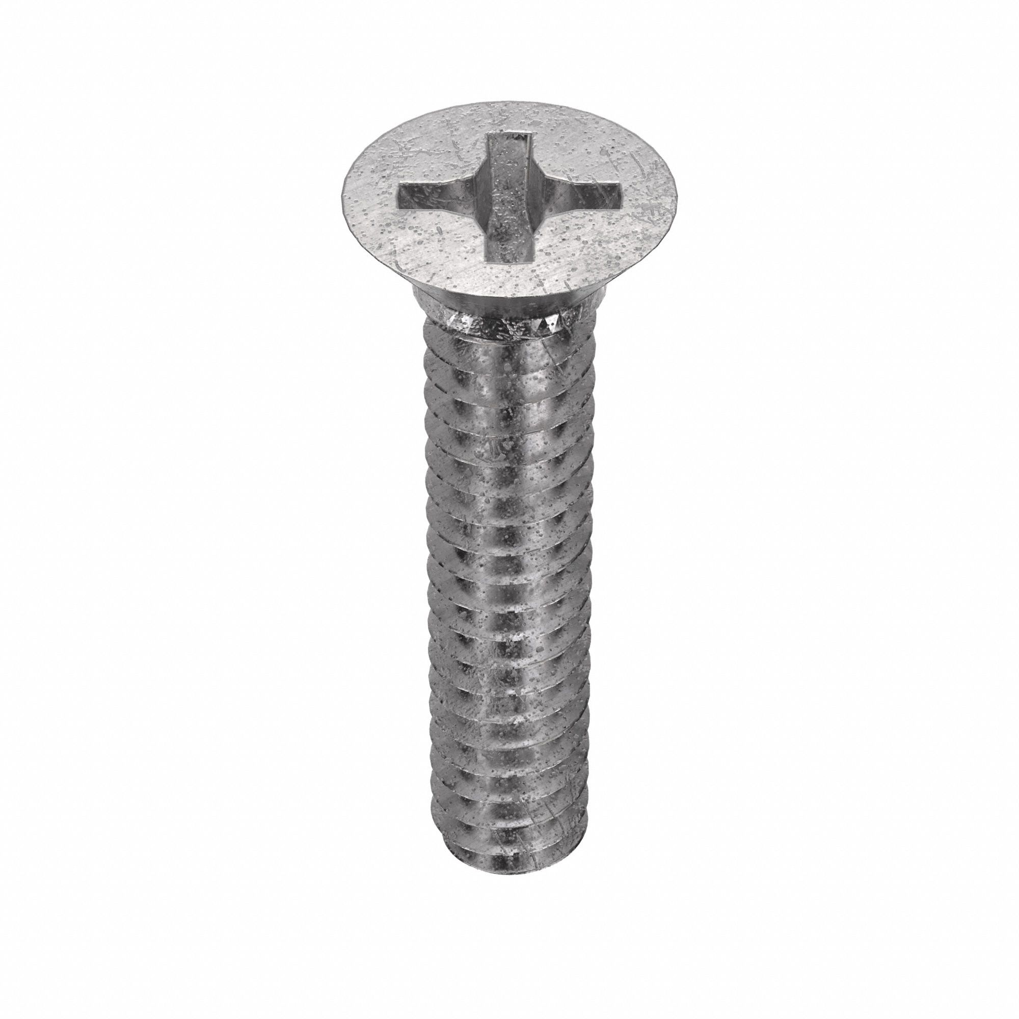 VIS DE MÉCANIQUE,NO4-40, 9/16PO L,INOX 18/8,LISSE, PLATE,CRUCIFORME,100PQ