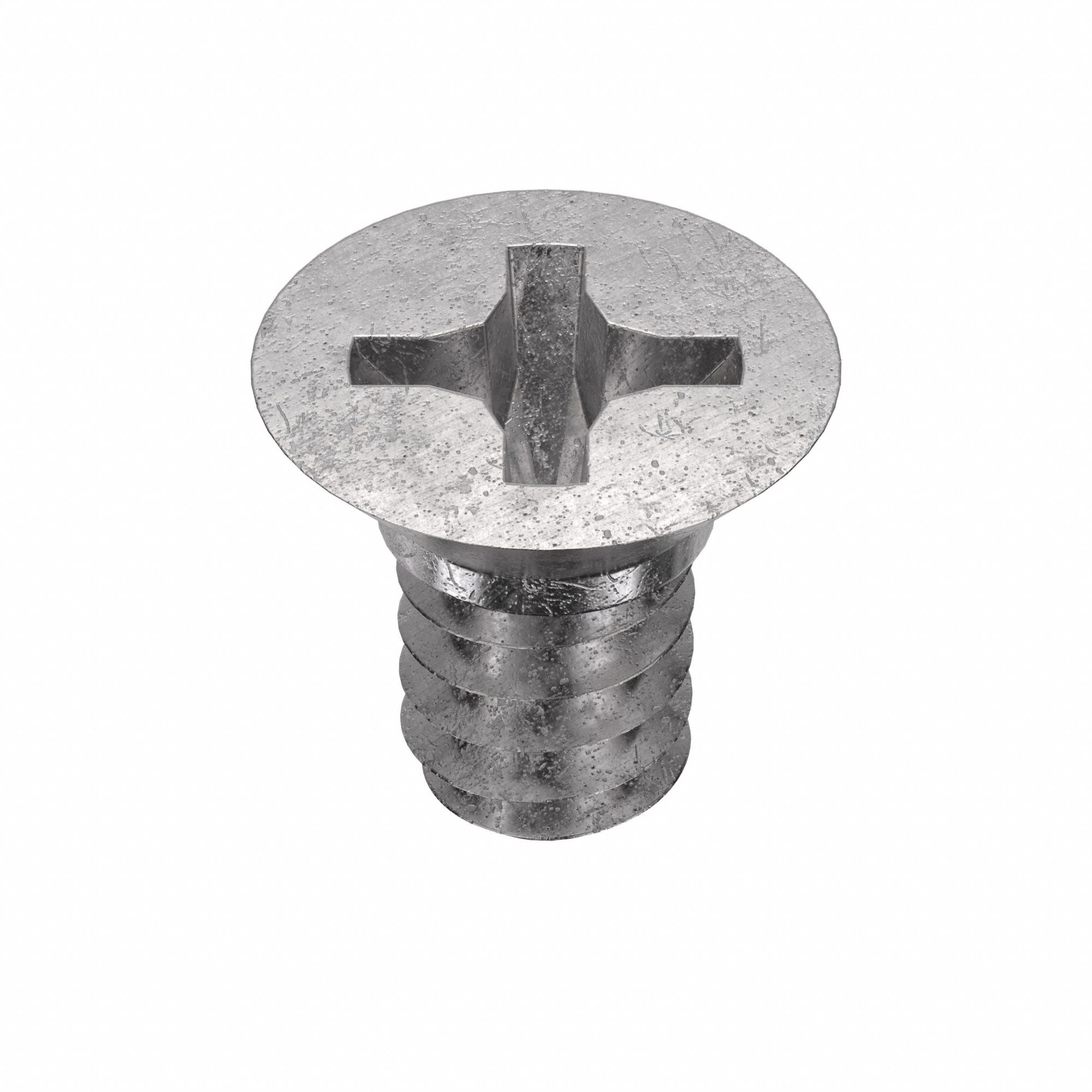 Machine Screw: #6-32 Thread Size, 1/4 in Lg, 18-8, Stainless Steel, Plain, Flat, Phillips, 100 PK