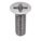 VIS DE MÉCANIQUE,NO6-32, 7/16PO L,INOX 18/8,LISSE, PLATE,CRUCIFORME,100PQ