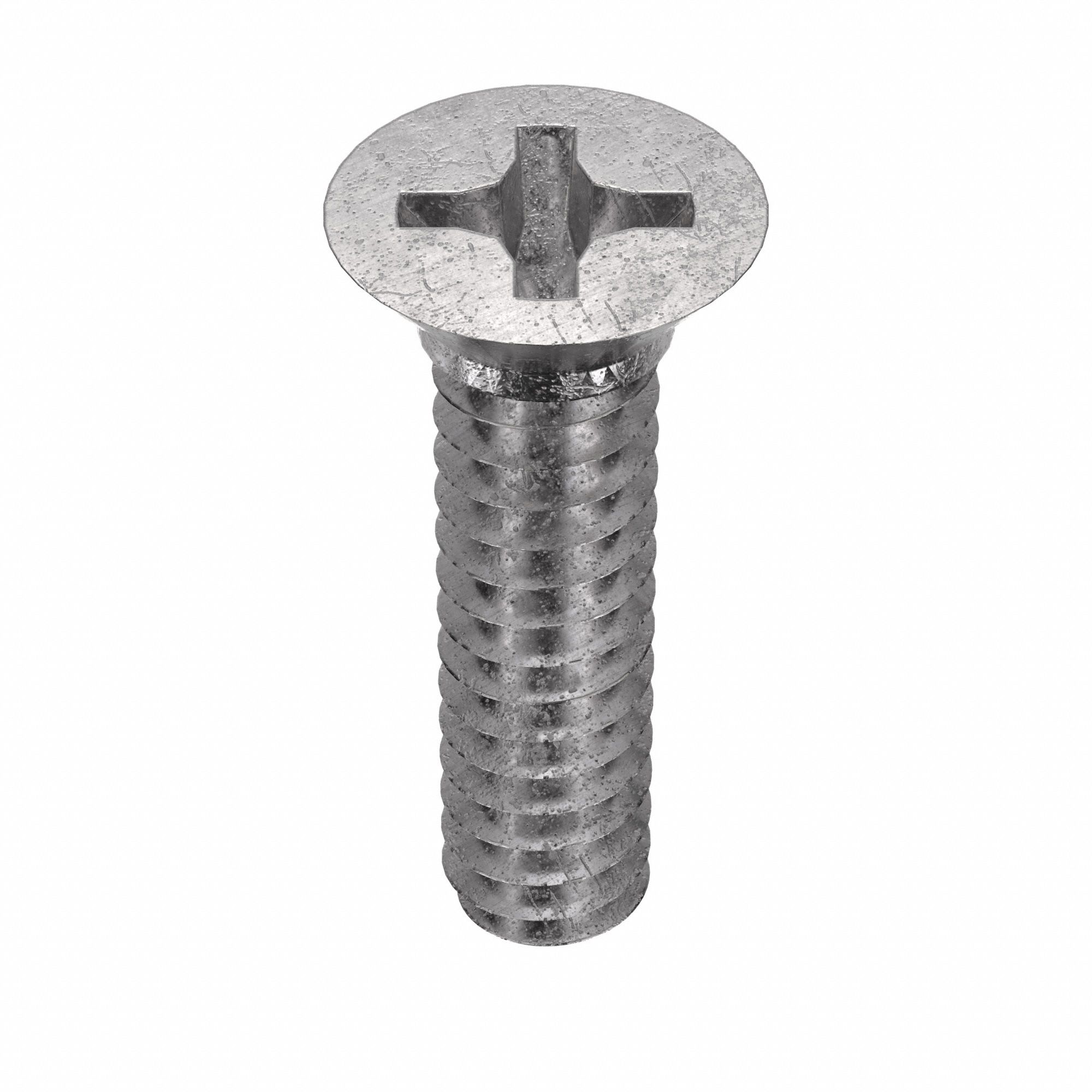 MACHINE SCREW, #6-32 THREAD, 9/16 IN L, 18-8 SS, PLAIN FINISH, FLAT, PHILLIPS, 100 PK