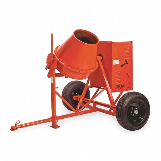 Canoga Tow Concrete Mixer, 6-1 3 Cu. Ft., 1 2 Hp - 1plw1