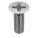 MACHINE SCREW, #10-24 THREAD, ½ IN L, 18-8 SS, PLAIN FINISH, FLAT, PHILLIPS, 100 PK