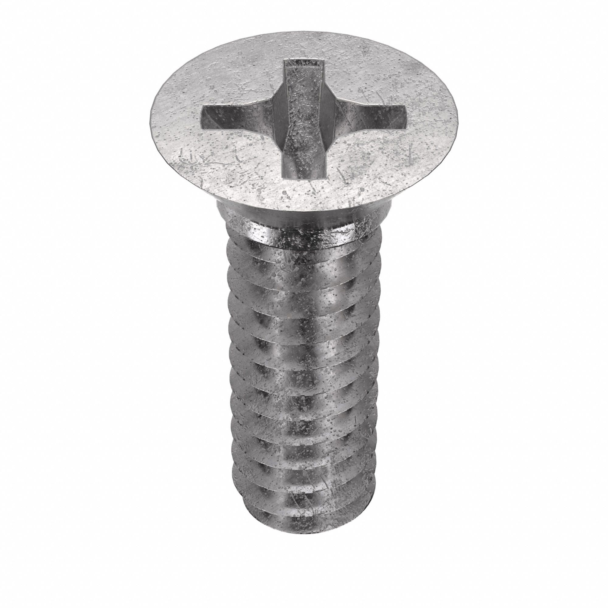 MACHINE SCREW, #10-24 THREAD, ⅝ IN L, 18-8 SS, PLAIN FINISH, FLAT, PHILLIPS, 100 PK