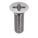 MACHINE SCREW, #10-24 THREAD, ⅝ IN L, 18-8 SS, PLAIN FINISH, FLAT, PHILLIPS, 100 PK