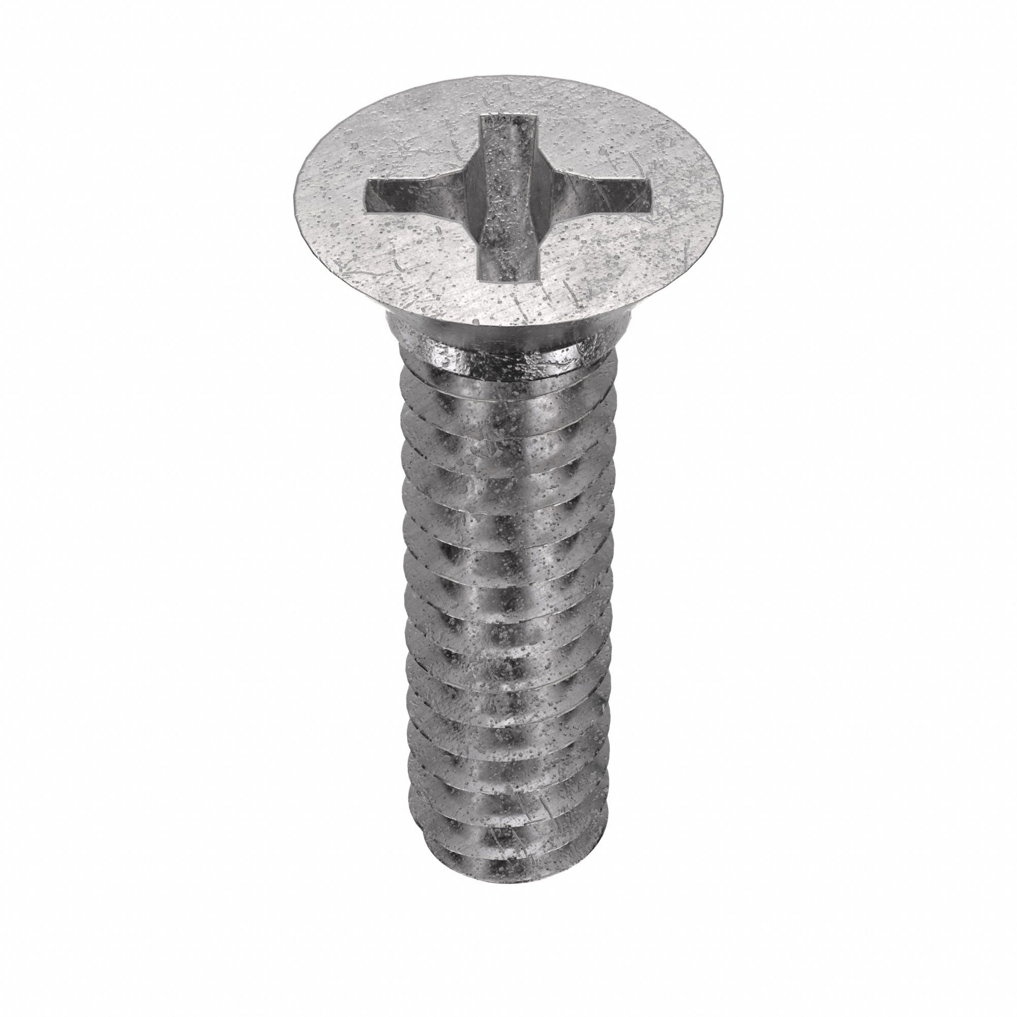 MACHINE SCREW, #10-24 THREAD, ¾ IN L, 18-8 SS, PLAIN FINISH, FLAT, PHILLIPS, 100 PK