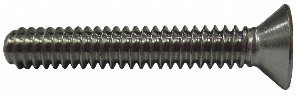 18-8 Stainless Steel Thread Cutting Screw Phillips Drive Type F Plain Finish 3/8 Length #6-32 Thread Size Pack of 100 82 Degree Flat Head 