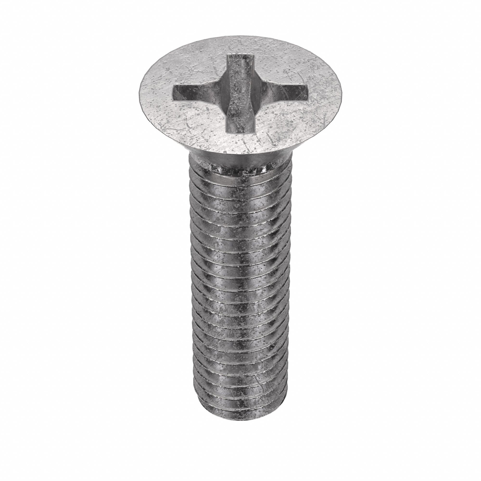 MACHINE SCREW, #10-32 THREAD, &frac34; IN L, 18-8 SS, PLAIN FINISH, FLAT, PHILLIPS, 100 PK