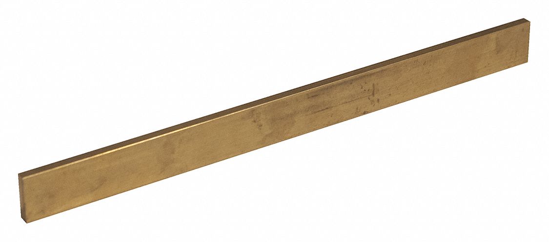 GRAINGER APPROVED Brass Flat Stock,0.188/",1/" W,1 ft. CUREC00082