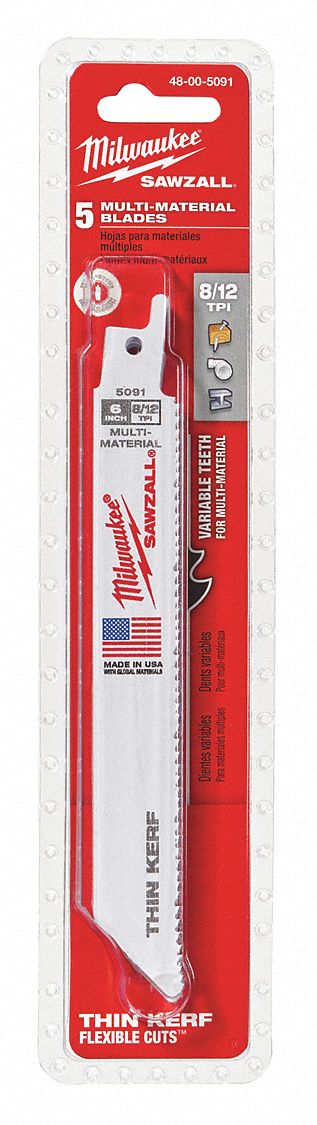 BLADE SUPER SAWZALL 6L 8/12T 5PKG