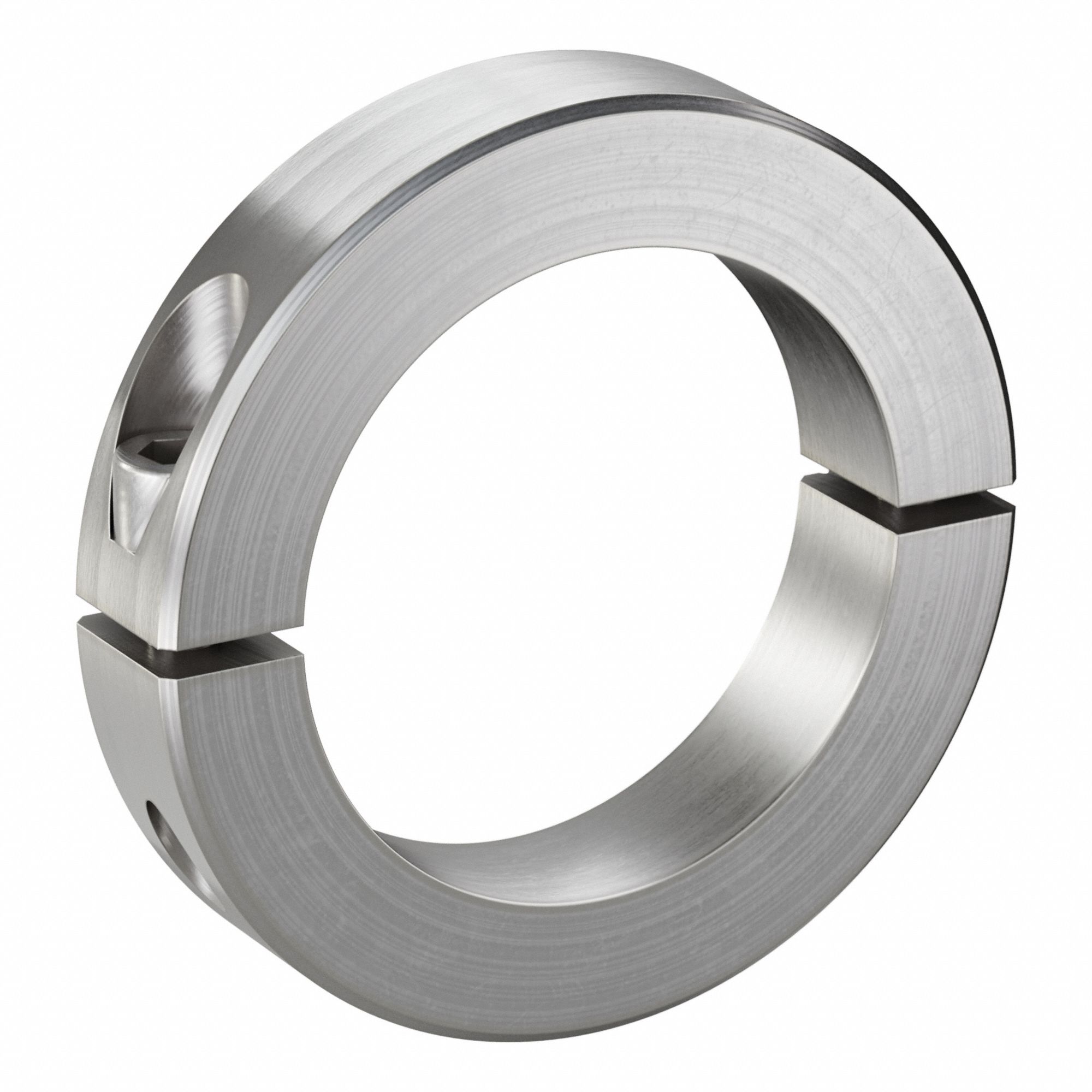 Shaft Collar: 2-Piece, Inch, Round, Clamp On, 2 15/16 in Bore Dia, 303