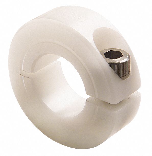RULAND MANUFACTURING Acetal Plastic Shaft Collar, Clamp Collar Style