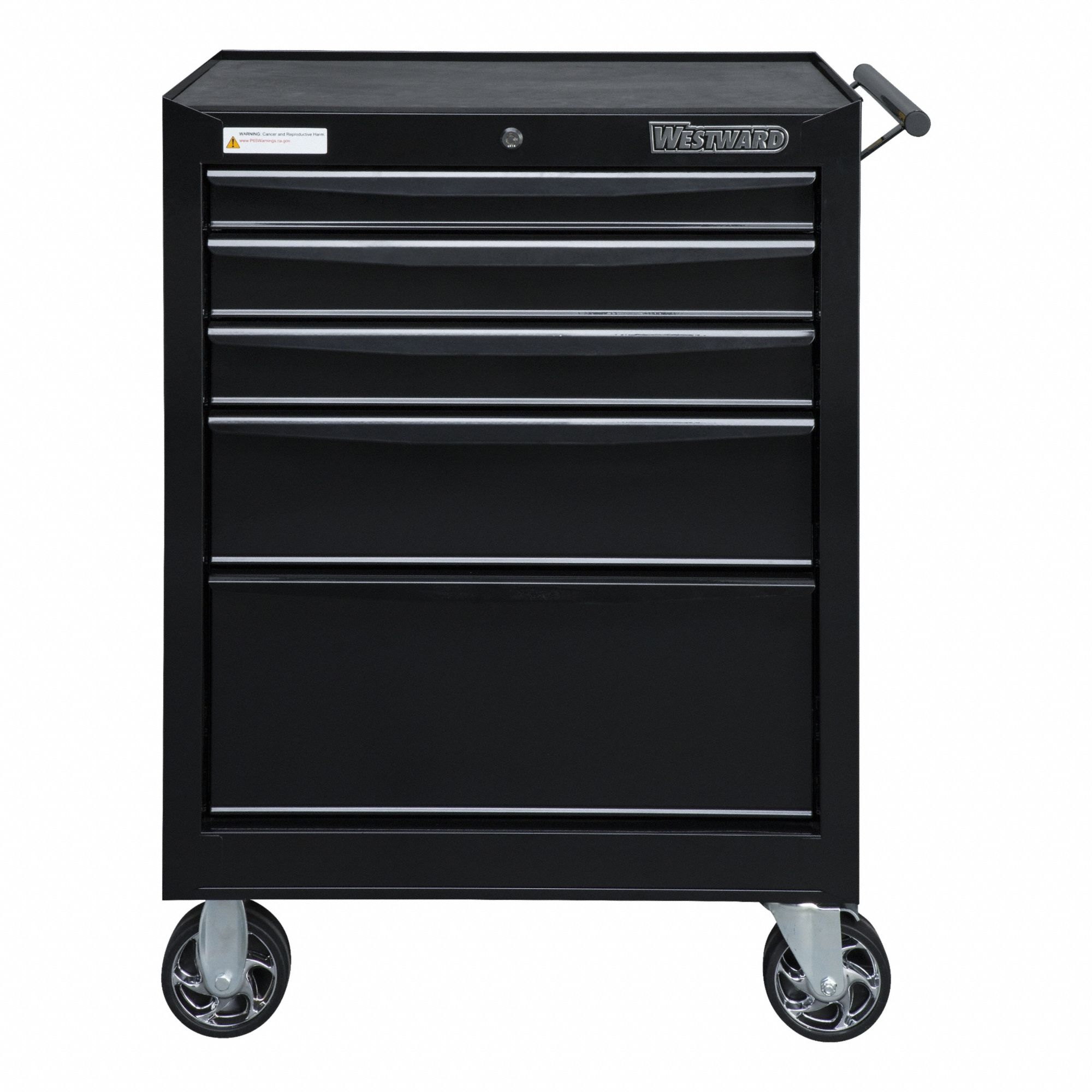 Rolling Tool Cabinet Black Keyed Locking
