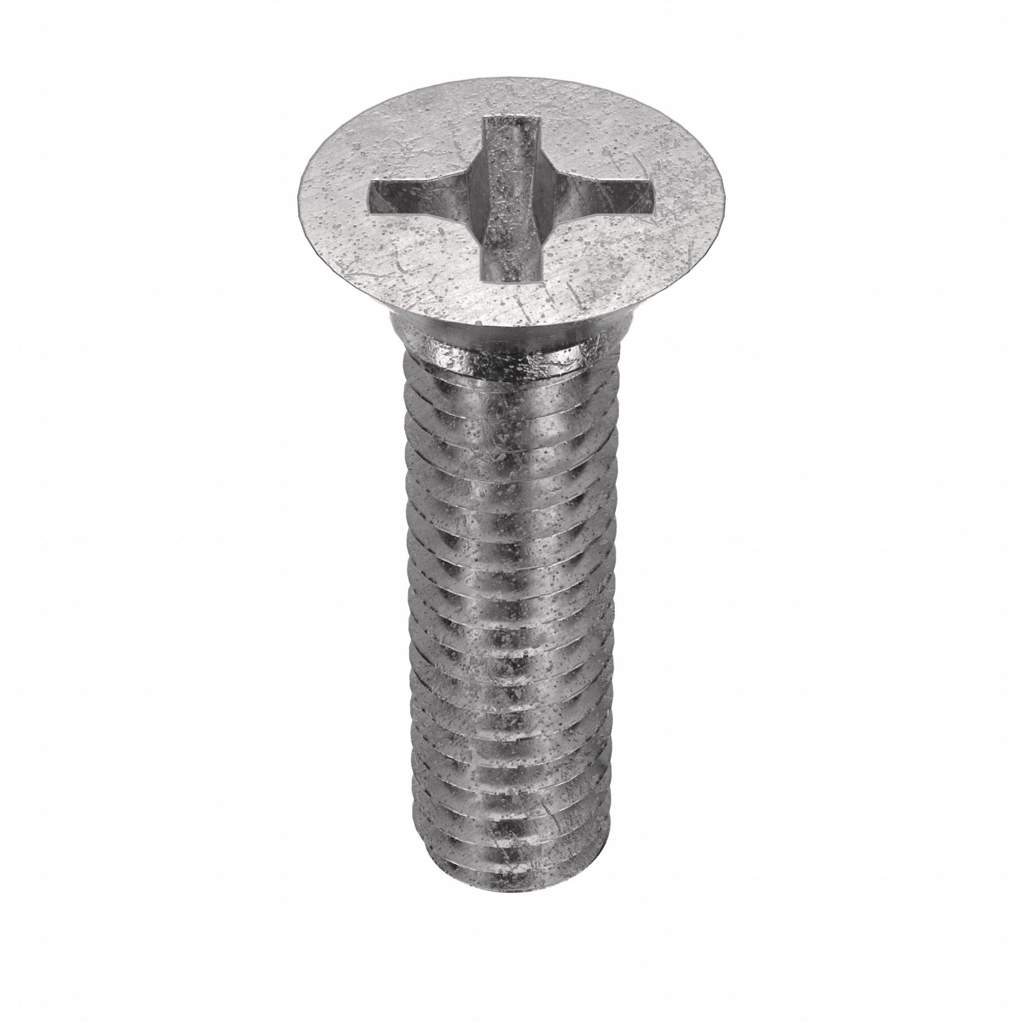 Machine Screw: 5/16"-18 Thread Size, 1 1/4 in Lg, 18-8, Stainless Steel, Plain, Flat, 25 PK