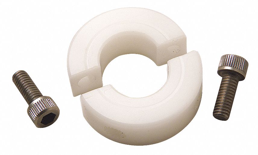RULAND MANUFACTURING Acetal Plastic Shaft Collar, Clamp Collar Style