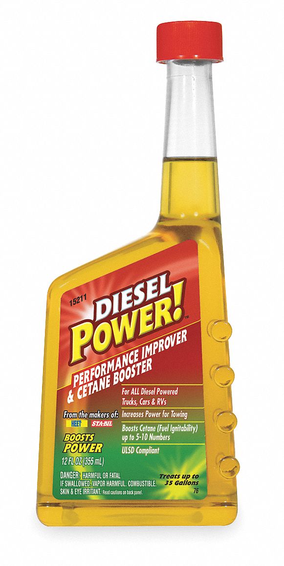 Performance Improver and Cetane Booster: Boosts cetane up to 5 to 10 numbers, -40°F