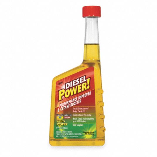 DIESEL POWER, 12 oz Container Size, Performance Improver and Cetane Booster  - 2AEN1