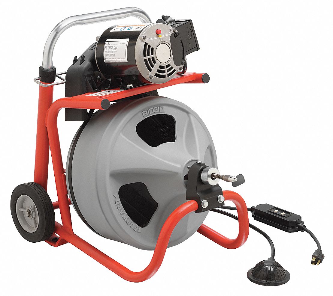 RIDGID Drain Cleaning Machine,1/2Inx75ft Cable - 2AER5|26998 - Grainger