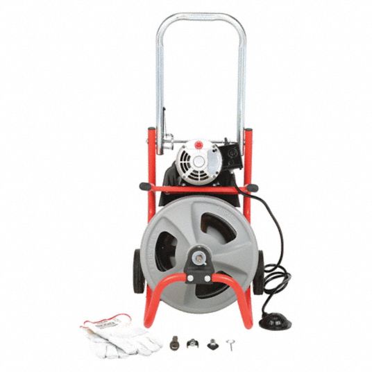 Electric Drain Auger 60 ft. x 1/2 in. Drain Cleaner Machine with 4