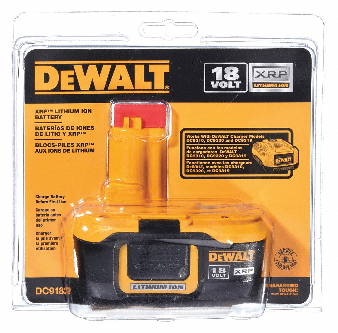 Dewalt dc9182c 18v lithium online ion battery and charger