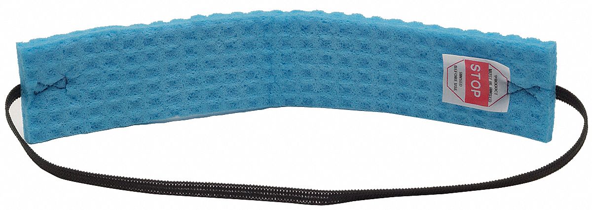 DELUXE SWEATBAND, BLUE, UNIVERSAL SIZE, 8½ X 1 9/16 IN, CELLULOSE SPONGE, 100 PK