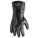 CHEMICAL RESISTANT GLOVES, 94.1 MIL, 12 IN LENGTH, SMOOTH, L, BLACK