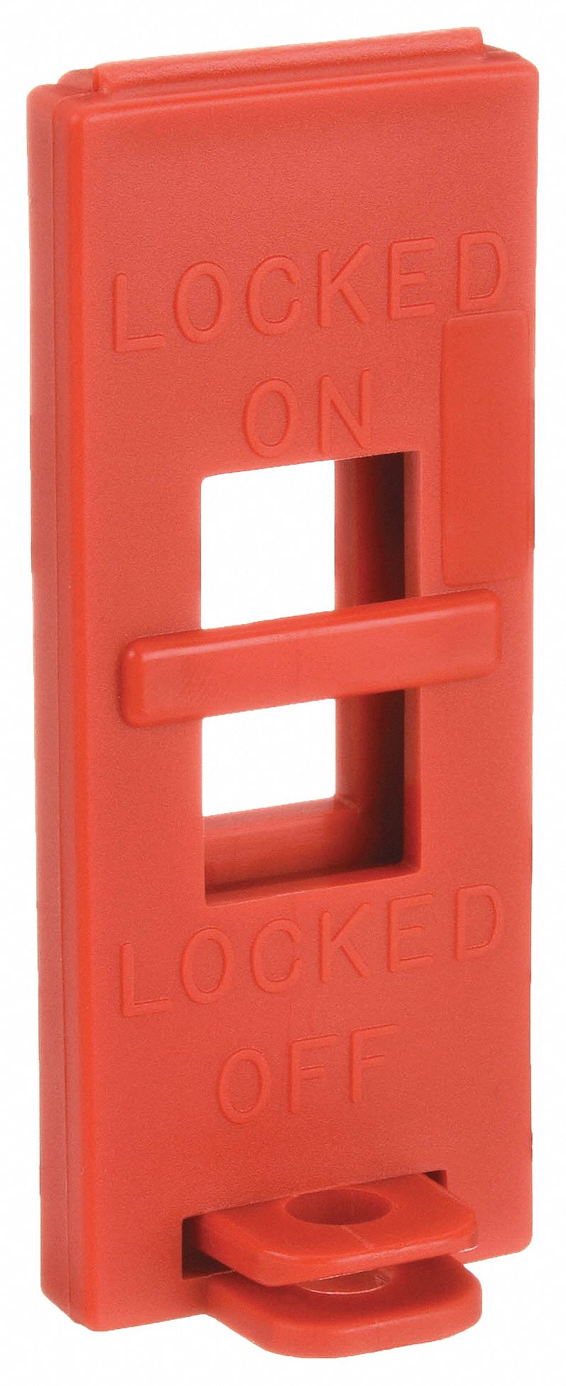 BRADY Wall Switch Lockout, Red, 9/32 in Padlock Shackle Max. Dia
