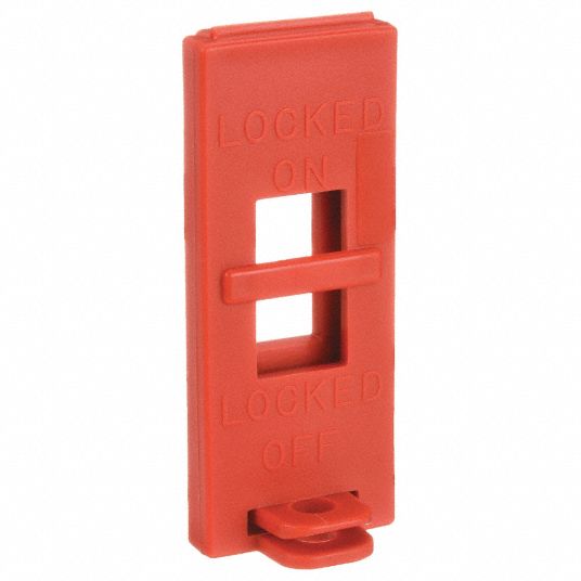 BRADY, For Toggle Switch Type, For 1.161 in Max Switch Wd, Wall Switch