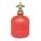 DISPENSING BOTTLE, 8 OZ., RED, POLYETHYLENE, 5½ IN HEIGHT, 3.125 IN OUTSIDE DIAMETER